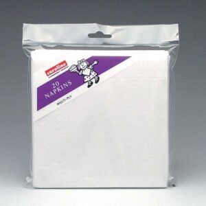 Caroline White Pack 20 2 Ply Napkins