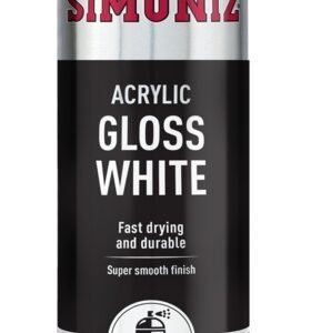 Simoniz 500ml Spray Paint - Gloss White (Aerosol)