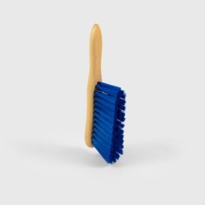 Hill Brush 6" Banister Brush - Lacquered Stock, Soft Blue PVC