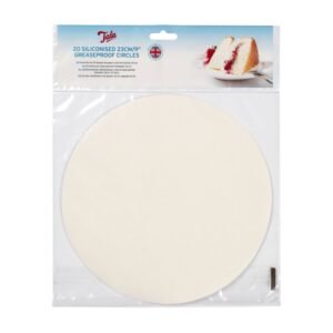 Tala nan Siliconised 23cm Cake Circles, Greaseproof Liners (Set of 20)
