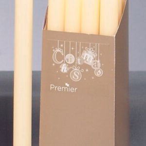Premier Ivory 25cm Dinner Candles Pack 12
