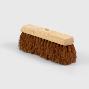Hill Brush 10" Broom Head - Plain Stock, Filled Natural Coco