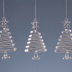 Premier Set Of 3 Glass Trees