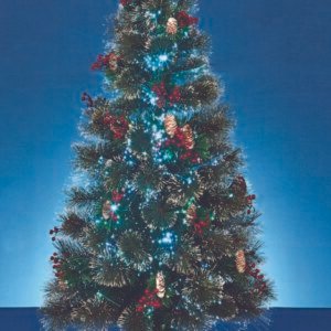 Premier 1.5m Snow Tipped Bottle Brush Tree