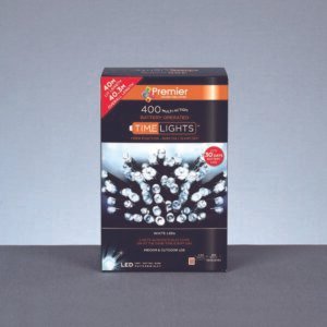 Premier Warm White/Green 400 LED Multi Action Battery Operated TIMELIGHTSâ„¢