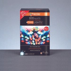 Premier Multi/Green 600 LED Multi Action Battery Operated TIMELIGHTSâ„¢