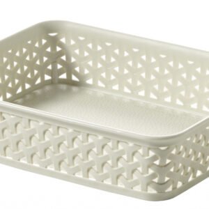 Curver Vintage White A5 My Style Rattan Tray