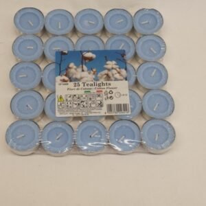 Price's Candles Cotton Flowers Tealights Pack 25