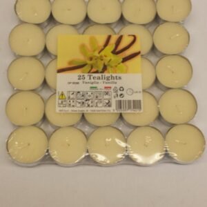Price's Candles Vanilla Tealights Pack 25