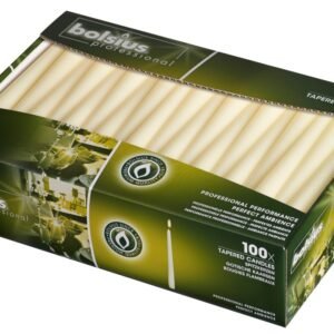 Bolsius Ivory Tapered Candles Box 100