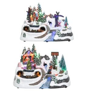 Kaemingk Assorted Designs Available LED Fibre Optic Village