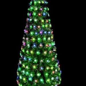 Premier 1.8m Fibre Optic Tree With Colour Change Ball Decorations