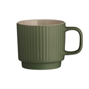 Mason Cash Green Embossed Line Mug