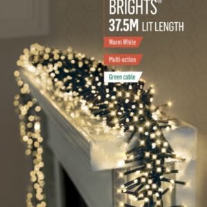 Premier Warm White/Green Cable 3000 LED Multi Action Cluster Brights With Timer
