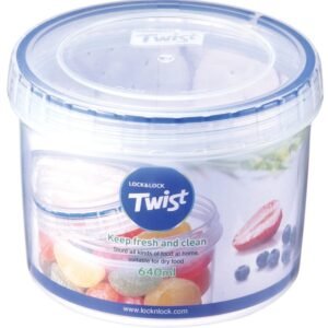 Locknlock 640ml (115 x 90mm) Round Food Storage Container with Twist Lid