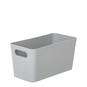 Wham Cool Grey Studio Rectangular Basket 20 x 10 x 10cm