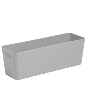 Wham Cool Grey Studio Rectangular Basket 30 x 10 x 10cm