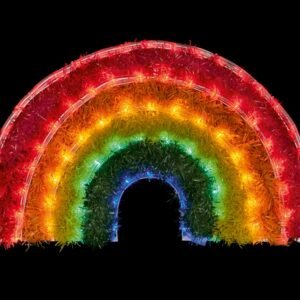 Premier 57x34c Tinsel Rope Light Rainbow