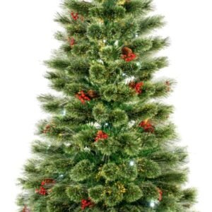 Premier 1.2m Fibre Optic Tree White/Warm White Flashing LEDs