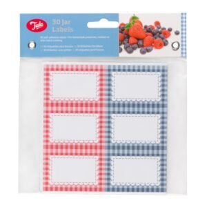 Tala Pack of 30 Everyday Gingham Preserving Labels