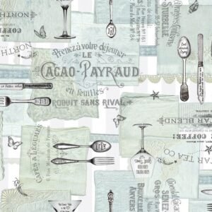 d-c-fixÂ® 20m Roll x 140cm Manhattan Tablecloth - Gourmet Aqua