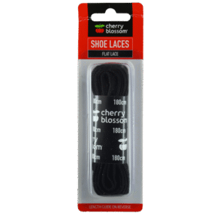 Cherry Blossom 180cm Flat Lace Black