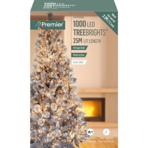 Premier Vintage Gold/Clear Cable 1000 LED Multi Action Treebrights With Timer