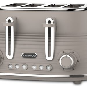 Daewoo Taupe Sienna 4 Slice Toaster