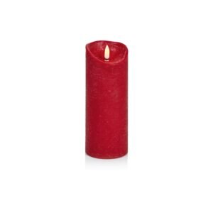 Premier 23x9cm Red Flickabrights Textured Candle
