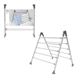 Black  Decker nan Over Bath Extending Airer Grey