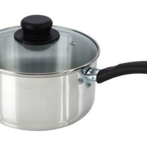Mtk Housewares 15cm Sauce Pan & Glass Lid
