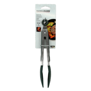 Fackelmann 23cm Stainless Steel Tongs With Silicone Head