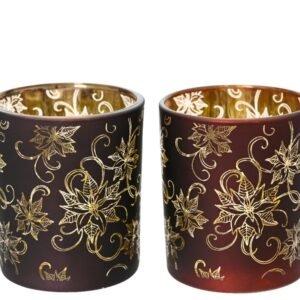 Kaemingk 8cm Tealight Holder Assorted Colours