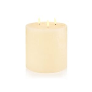 Premier 15x15 Cream Wax Triple Flame Candle