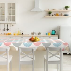 d-c-fixÂ® 150cm x 220cm Fancy Circles Tablecloth