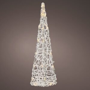 Lumineo 80 LED Acrylic Pyramid Warm White Lights