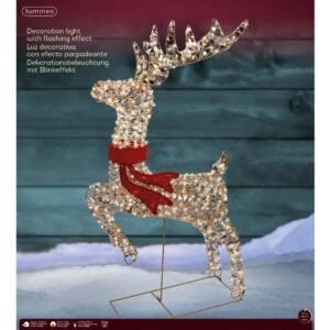 Kaemingk 100cm Micro 720 LED Reindeer Gold/Warm White