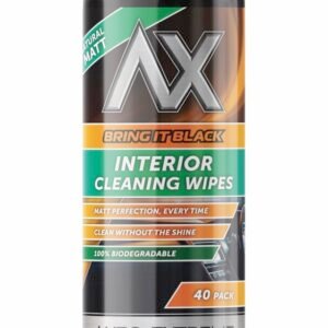 Ax Pack 40 Natural Matt Bring It Black Interior Cleaning Wipes