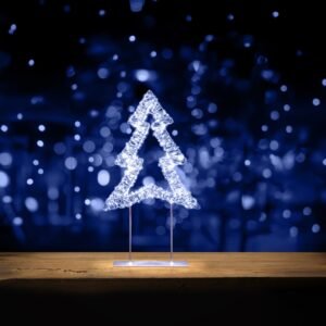 Premier 45cm Silver Table Top Tree 720 LEDs