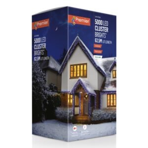 Premier Enchanted /Green Cable 5000 LED Multi Action Cluster Brights With Time