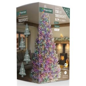 Premier Rainbow Clear Cable 750 LED Multi Action Treebrights With Timer