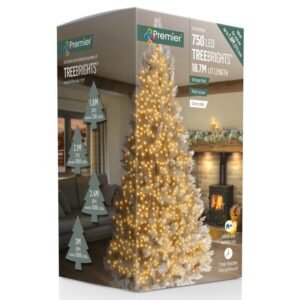 Premier Vintage Gold/Clear Cable 750 LED Multi Action Treebrights With Timer