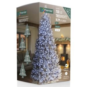 Premier White Clear Cable 750 LED Multi Action Treebrights With Timer