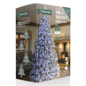 Premier White/Clear Cable 1500 LED Multi Action Treebrights With Timer