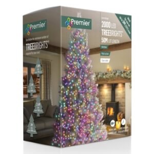 Premier Rainbow /Clear cable 2000 LED Multi Action Treebrights With Timer