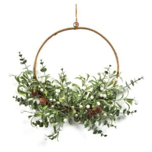 Premier 50cm Mistletoe Berry Wreath