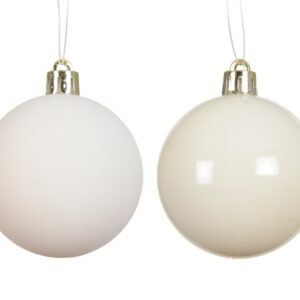 Kaemingk Wool White 6cm Baubles Box 12