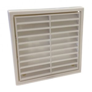 Manrose White Fixed Grill 4"