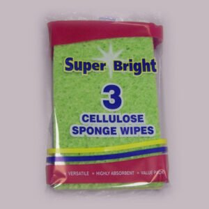 Superbright Pack 3 Cellulose Sponge Wipes