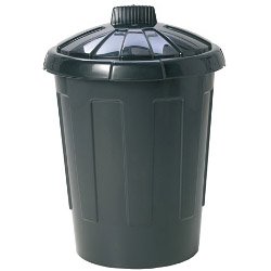 Wham 80L Black Dustbin With Secure Lid